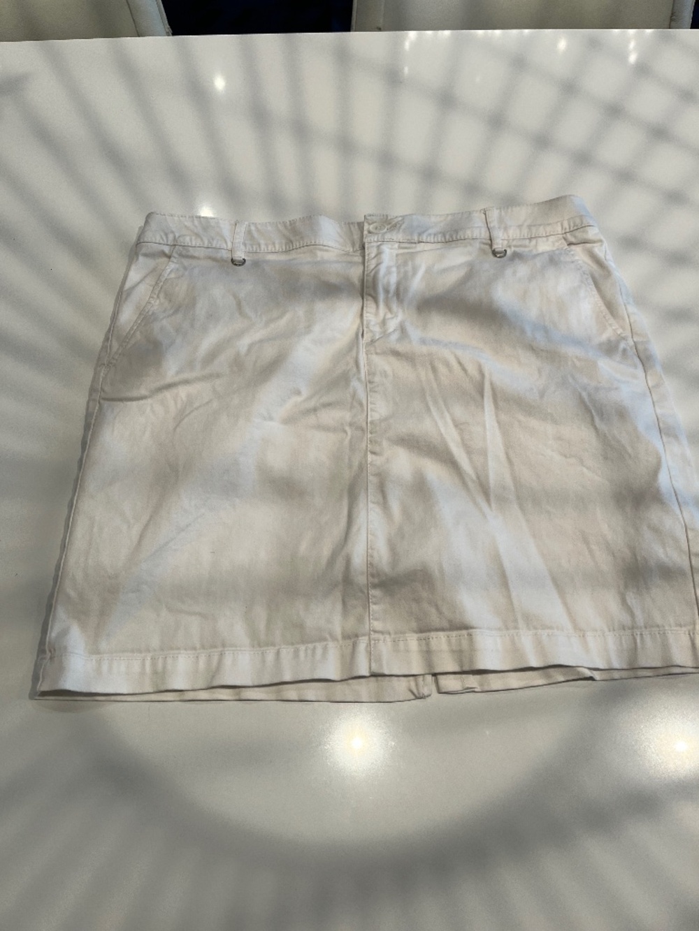 White Skort